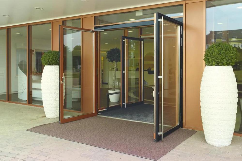 automatic doors in commercial building